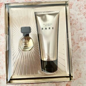 Victoria's Secret Bare Fragrance Set - Silver and Cream